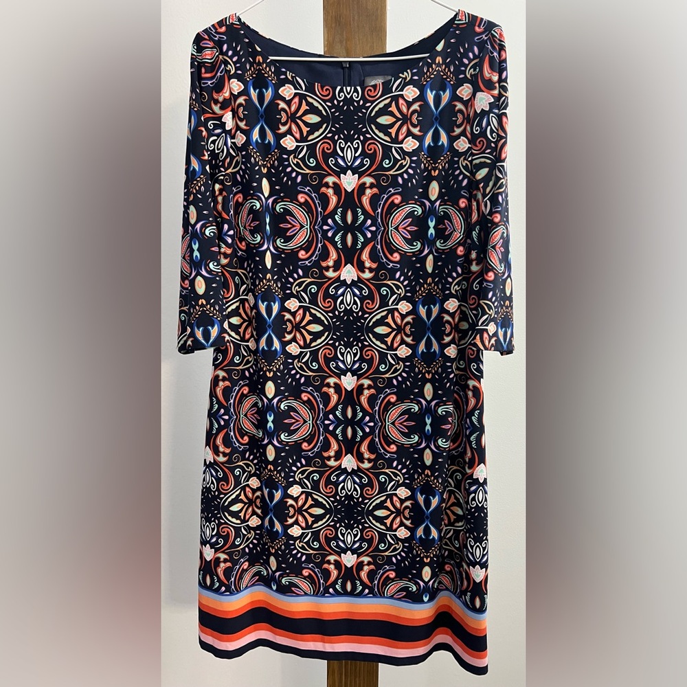 Elegant‎ Multicolor Patterned Dress
